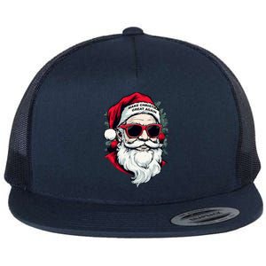 Trump Make Christmas Great Again Cool Santa Gift Flat Bill Trucker Hat