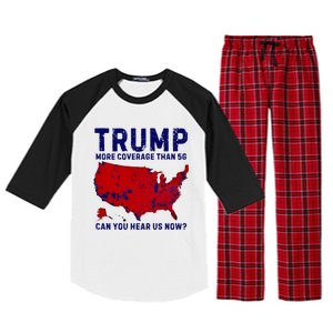 Trump More Coverage Than 5g Can You Hear Us Now Raglan Sleeve Pajama Set