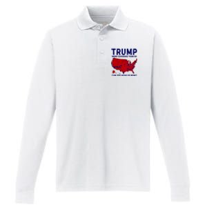 Trump More Coverage Than 5g Can You Hear Us Now Performance Long Sleeve Polo