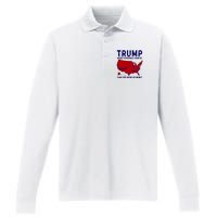 Trump More Coverage Than 5g Can You Hear Us Now Performance Long Sleeve Polo