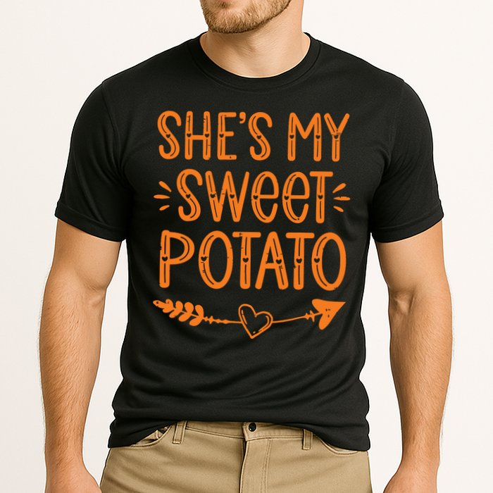 Thanksgiving Matching Couples SheS My Sweet Potato I Yam Cooling Performance Crew T-Shirt