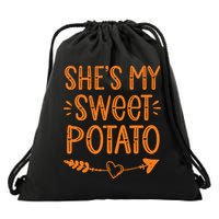 Thanksgiving Matching Couples SheS My Sweet Potato I Yam Drawstring Bag