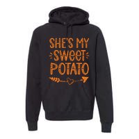 Thanksgiving Matching Couples SheS My Sweet Potato I Yam Premium Hoodie