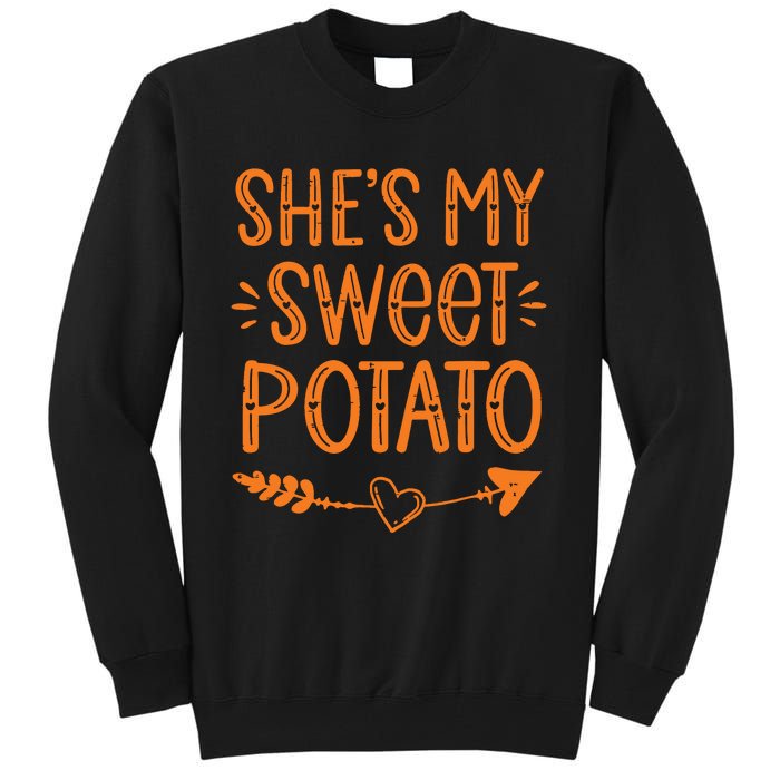 Thanksgiving Matching Couples SheS My Sweet Potato I Yam Tall Sweatshirt