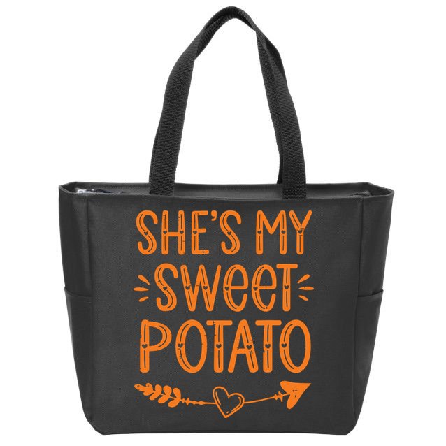Thanksgiving Matching Couples SheS My Sweet Potato I Yam Zip Tote Bag