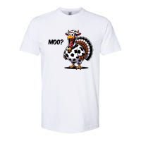 Turkey Moo Cow Funny Thanksgiving Softstyle CVC T-Shirt