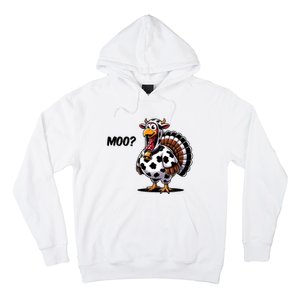 Turkey Moo Cow Funny Thanksgiving Hoodie