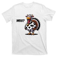 Turkey Moo Cow Funny Thanksgiving T-Shirt