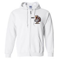 Turkey Moo Cow Funny Thanksgiving Full Zip Hoodie