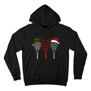 Tennis Merry Chistmas 3 Tennis Racket Christmas Hoodie