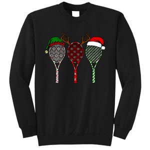 Tennis Merry Chistmas 3 Tennis Racket Christmas Sweatshirt