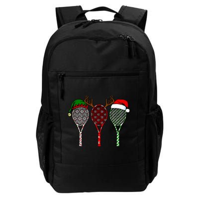 Tennis Merry Chistmas 3 Tennis Racket Christmas Backpack