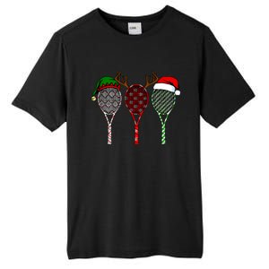 Tennis Merry Chistmas 3 Tennis Racket Christmas Tall Fusion ChromaSoft Performance T-Shirt