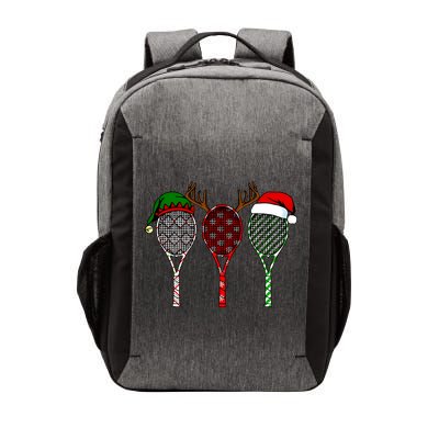 Tennis Merry Chistmas 3 Tennis Racket Christmas Vector Backpack
