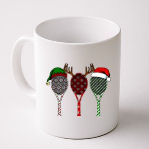 Tennis Merry Chistmas 3 Tennis Racket Christmas Coffee Mug