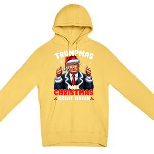 Trumpmas Make Christmas Great Again Santa Claus Donald Trump Cool Gift Premium Pullover Hoodie