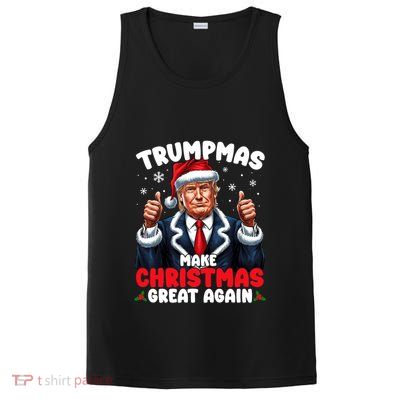Trumpmas Make Christmas Great Again Santa Claus Donald Trump Cool Gift PosiCharge Competitor Tank