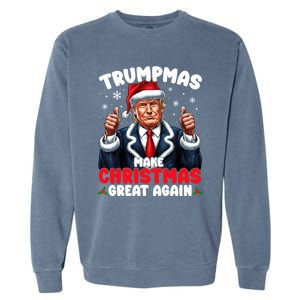 Trumpmas Make Christmas Great Again Santa Claus Donald Trump Cool Gift Garment-Dyed Sweatshirt