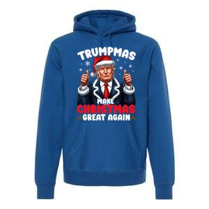 Trumpmas Make Christmas Great Again Santa Claus Donald Trump Cool Gift Premium Hoodie