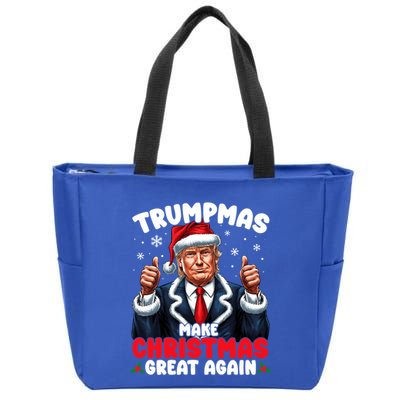 Trumpmas Make Christmas Great Again Santa Claus Donald Trump Cool Gift Zip Tote Bag