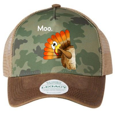 Turkey Moo Cow Funny Thanksgiving Legacy Tie Dye Trucker Hat