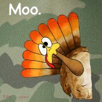 Turkey Moo Cow Funny Thanksgiving Legacy Tie Dye Trucker Hat