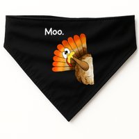 Turkey Moo Cow Funny Thanksgiving USA-Made Doggie Bandana