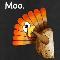 Turkey Moo Cow Funny Thanksgiving Adult Drive Performance Visor