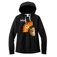 Turkey Moo Cow Funny Thanksgiving Women's Fleece Hoodie