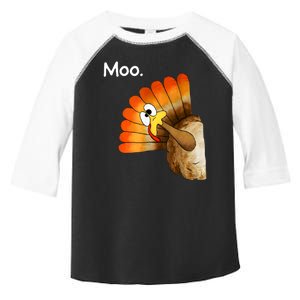 Turkey Moo Cow Funny Thanksgiving Toddler Fine Jersey T-Shirt