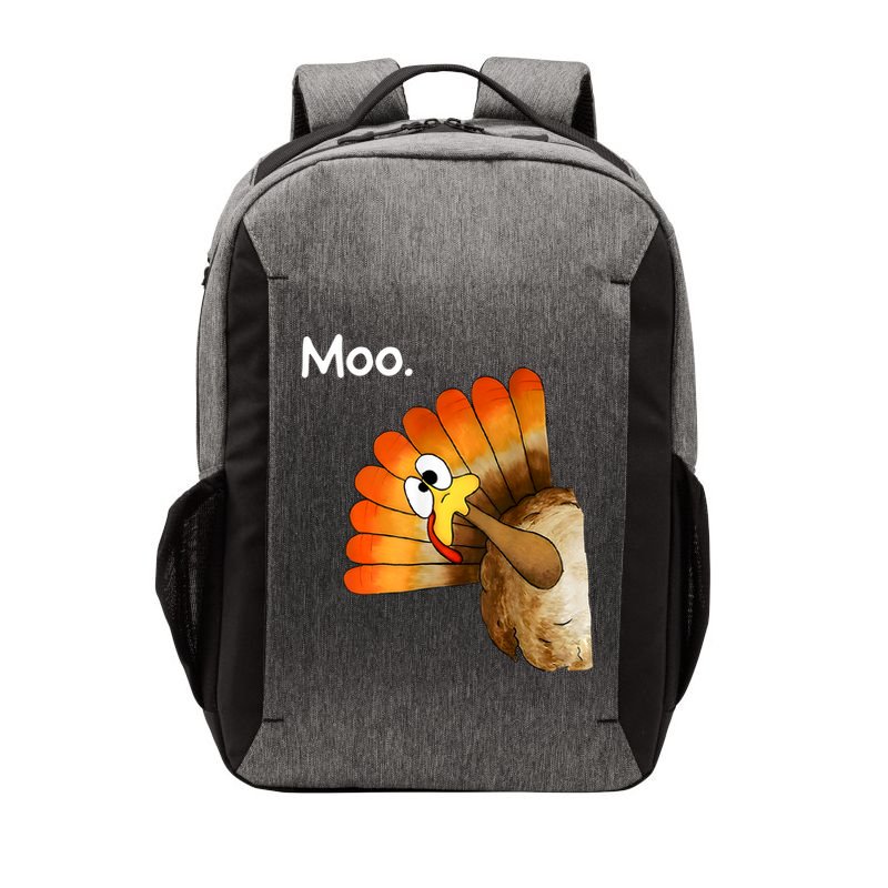 Turkey Moo Cow Funny Thanksgiving Vector Backpack