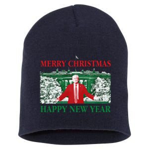 Trump Merry Christmas Xmas Happy New Year 2025 Inauguration Short Acrylic Beanie