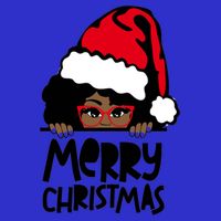 That Melanin Christmas Mrs Claus Santa Black Peeking Claus Gift Visor