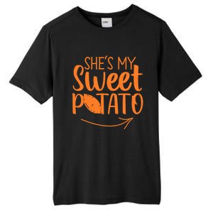 Thanksgiving Matching Couples She Is My Sweet Potato I Yam Gift Tall Fusion ChromaSoft Performance T-Shirt