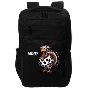 Turkey Moo Cow Funny Thanksgiving Impact Tech Backpack