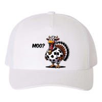 Turkey Moo Cow Funny Thanksgiving Yupoong Adult 5-Panel Trucker Hat