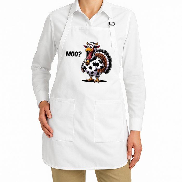 Turkey Moo Cow Funny Thanksgiving Apron