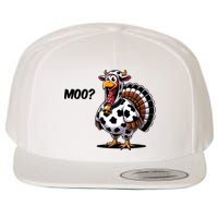 Turkey Moo Cow Funny Thanksgiving Wool Snapback Cap