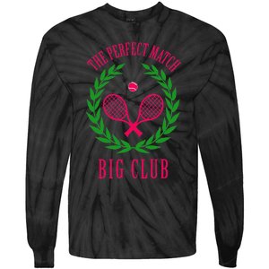 Tennis Match Club Little G Big Sorority Reveal Tie-Dye Long Sleeve Shirt