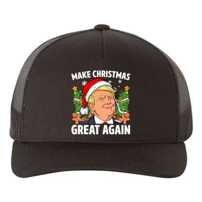 Trump Make Christmas Great Again Ugly Christmas Sweaters Yupoong Adult 5-Panel Trucker Hat