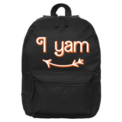 Thanksgiving Matching Couple Shes My Sweet Potato I Yam Set 16 in Basic Backpack