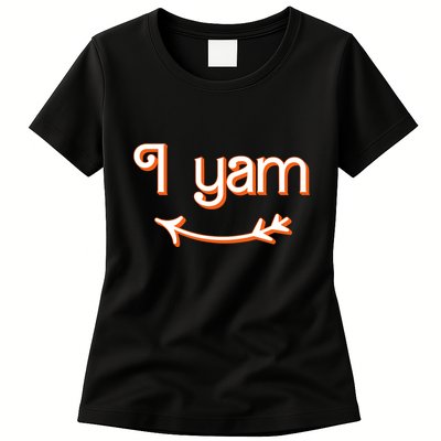 Thanksgiving Matching Couple Shes My Sweet Potato I Yam Set Womens T-Shirt