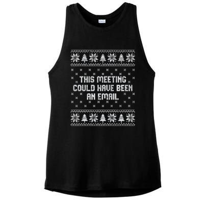 This Meeting Could Have Been An Email Christmas Ladies PosiCharge Tri-Blend Wicking Tank