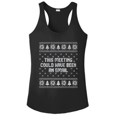 This Meeting Could Have Been An Email Christmas Ladies PosiCharge Competitor Racerback Tank