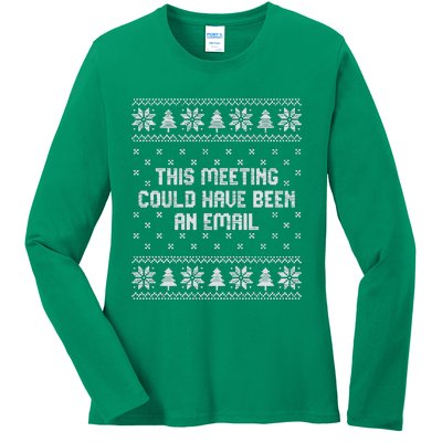 This Meeting Could Have Been An Email Christmas Ladies Long Sleeve Shirt