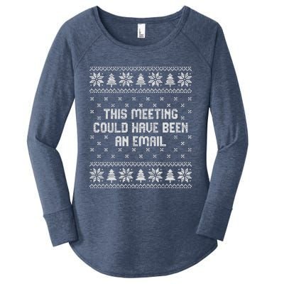 This Meeting Could Have Been An Email Christmas Women's Perfect Tri Tunic Long Sleeve Shirt