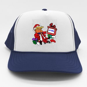 Trump Merry Christmas Shitter Was Full Humorous President Trump Trucker Hat