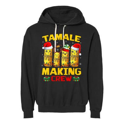 Tamale Making Crew Tamale Season Funny Mexican Christmas Garment-Dyed Fleece Hoodie