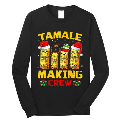 Tamale Making Crew Tamale Season Funny Mexican Christmas Long Sleeve Shirt