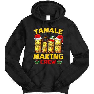 Tamale Making Crew Tamale Season Funny Mexican Christmas Tie Dye Hoodie